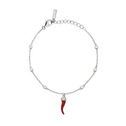 Mabina Bracciale in argento con cornetto smaltato e zirconi 533894